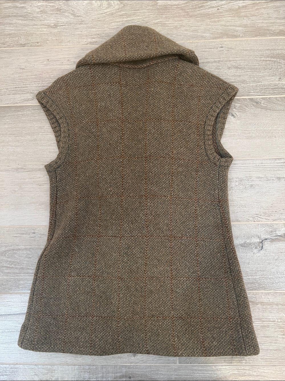Rugby Ralph Lauren Tweed Shawl Collar Vest - Picture 5 of 7